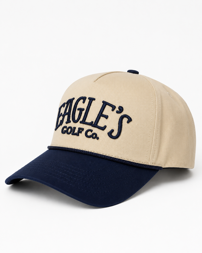 Eagle’s Golf Beige & Blue Rope Cap