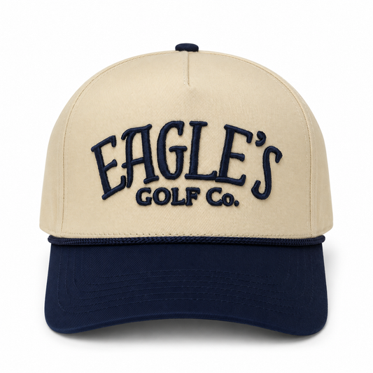 Eagle’s Golf Beige & Blue Rope Cap